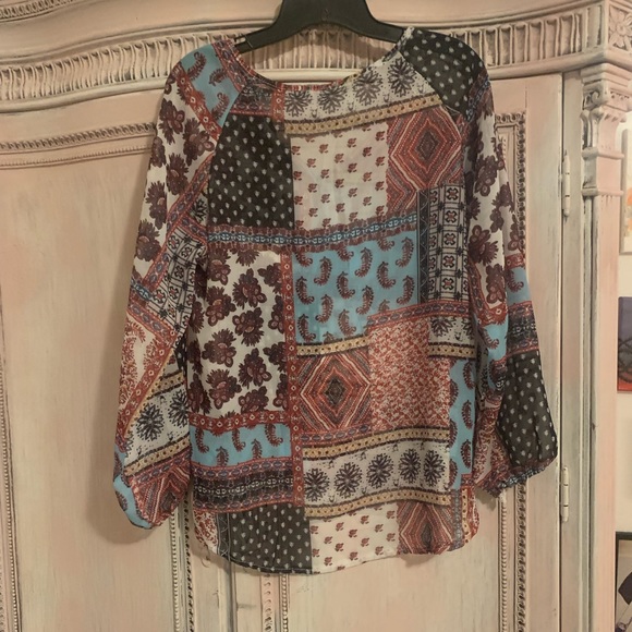 EUC boho style top/blouse small - Picture 8 of 8